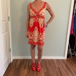 INC Petite red boho summer dress
